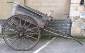 F Norris, Gloucester 19thC or early 20thC two wheel horse drawn governess cart with maker's name