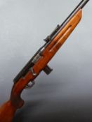 St Etienne .22LR semi-automatic rifle with chequered semi-pistol grip, magazine and 19 inch