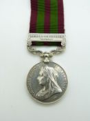 India Service Medal 1895 with Punjab Frontier 1897-98 named to 3437 Pte A Waldron, 3d Bn Rif Bde.