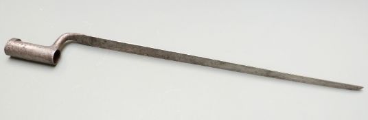American 1862 pattern socket bayonet stamped US to 46cm blade