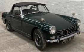 1971 MG Midget registration HEH 553J, with 1275cc A series engine, MOT expired April 2019, now