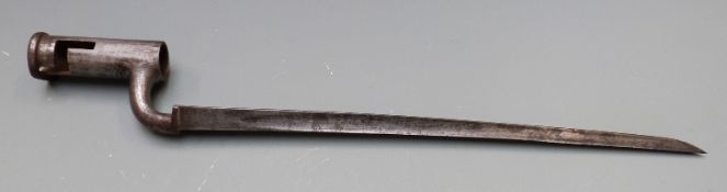 British socket bayonet possibly Volunteer/ Militia, with 3
