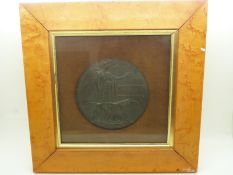 WWI framed and mounted Memorial Plaque for George Edwin Mathias