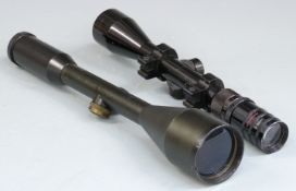 Two gun scopes, one Kassnar 3-9x40 the other 8x56.