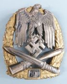 German Third Reich Nazi replica assault badge (100), Assman makers, stamped A