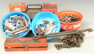 Tools to include taps, hexagon keys, screw extractors etc