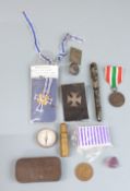 German Third Reich Nazi Mother's Cross, Polish medal etc
