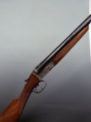 Gunmark Merlin 12 bore side by side ejector shotgun with engraved  locks, trigger guard,