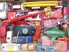 Twenty-six Corgi, Matchbox and similar diecast model vehicles including Chitty Chitty Bang Bang,