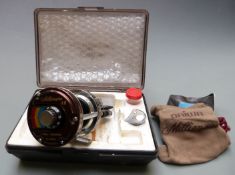 Daiwa Millionaire 6H multiplier fishing reel in original case with accessories