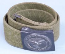 German Third Reich Nazi Luftwaffe steel belt buckle, possibly by Herman Aurica of Dresden 1942, with