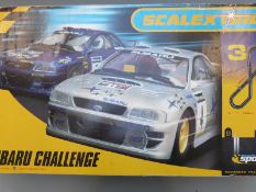 Scalextric Sport Subaru Challenge model motor racing 1094, in original box.
