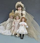 Eight various collectors dolls including Danbury Mint, Judy Belle Once Upon A Time, Mothers Loving
