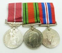 British Empire Medal named to 7641854 A/W.O.CL.2 Reginald G Jeffery, RAOC, Defence Medal and 1939-45