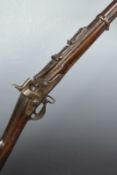 Neeham .50-70 breech loading conversion American service rifle with lock stamped 'US Bridesburg',