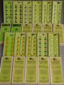 Eleven Subbuteo table soccer teams comprising Sheffield Wednesday 22, Norwich City 28, Cambridge