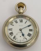British Railways Scottish region Selex keyless winding open faced pocket watch with subsidiary