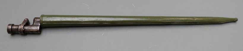 Russian Mosin Nagent 1891 pattern socket bayonet, some clear stamps and 93916 to 43cm cruciform