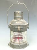 Ship's 'Not Under Command' lamp, total height 80cm