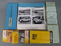Quantity of circa 1950's and 60's black and white motor racing photographs, mainly Silverstone