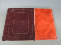 Two albums of railway interest postcards and photographs, mainly preservation era steam but some