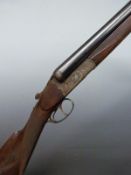 Belgian .410 single barrelled folding poacher's shotgun with chequered grip and forend and 27.5 inch