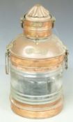 R.Tindall & Sons Ltd copper ship's masthead lamp, height 48cm