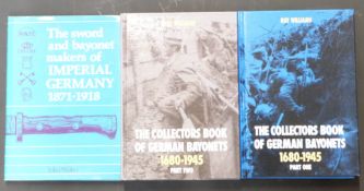 The Collectors Book of German Bayonets 1680-1945 in two volumes by Roy William and The Sword and
