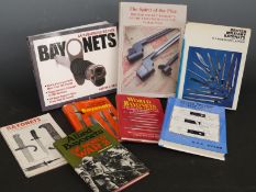 Eight books of military interest including British Military Bayonets by Latham and Bayonets An