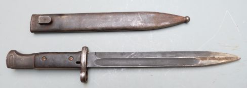 Israel K98 conversion bayonet marked Carl Eickhorn 1787 to ricasso, 24.5cm fullered blade and