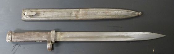 German 88/98 pattern Ersatz all steel bayonet with acceptance stamp to back of 31cm fullered
