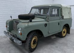 1975 Land Rover series III SWB 88 inch, HOV 318N, with 2.25 litre petrol engine, alternator
