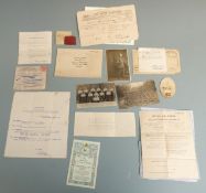 Royal Flying Corps/ RAF and Baron Manfred Von Richthofen interest fragment of aircraft fabric, by