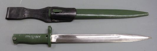 German 88/98 pattern Ersatz all steel knife bayonet with nine groove hilt, 31cm fullered blade,