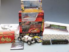Eight various model vehicles including two Atlas editions aeroplanes, Hornby Dublo 00 gauge 3-rail