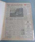 A folio of 'Evening News' newspapers relating to the sinking of the Titanic, circa April 1912