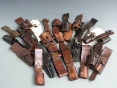 A small collection of bayonet frogs, various patterns