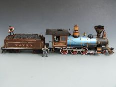 Bachmann G gauge V & TRR 4-6-0 American locomotive and tender '26'.