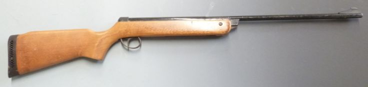 BSA Meteor .22 air rifle with semi-pistol grip and raised cheek piece to the stock, NVSN