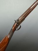 Joseph Manton & Son 16 bore percussion hammer action shotgun with lock marked 'Jno Manton & Son
