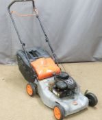 Flymo 450 petrol mower with 148cc Briggs and Stratton engine