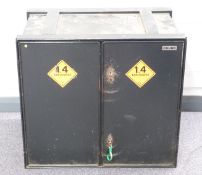 Chubb ammunition safe/ cabinet 77x49x70cm.