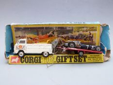 Corgi Toys diecast model Gift Set 6 Volkswagen Breakdown Truck with Trailer and Cooper-Maserati F/1,