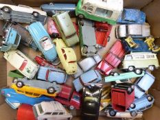 Forty Corgi Toys diecaSt model vehicles including Citroen Safari Winter Sports and Wild Life