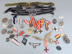 Quantity of reproduction German WWII insignia and medals