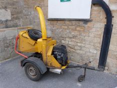 Year 2000, Entec CH18PH industrial wood chipper with 18hp Kohler OHC V twin petrol engine, spare