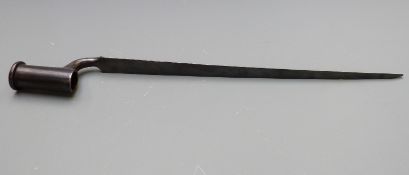 British Brown Bess socket bayonet with 3
