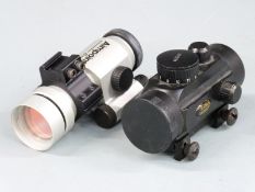 Two red dots gun scopes one Aimpoint Comp the other BSA Reddot RD30.
