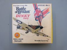 Dinky Toys Battle of Britain diecast model Spitfire Mk II aeroplane, 719, in original box.