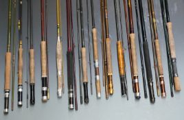 Trout fly fishing rods including Bruce and Walker Bob Church 10ft, Bob Church Grafham, Milbro,